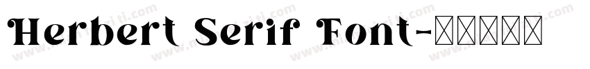 Herbert Serif Font字体转换